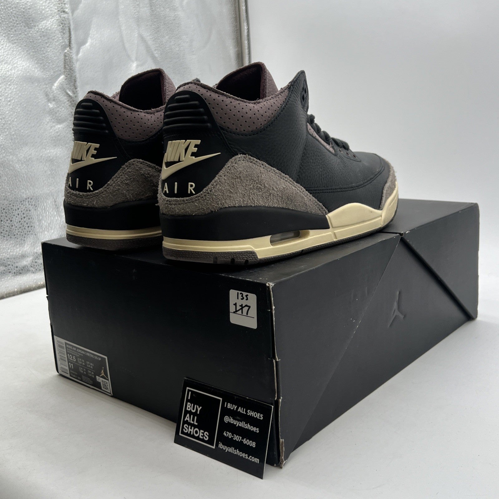 Size 12.5 - A Ma Maniére x Air Jordan 3 Retro While You Were Sleeping W