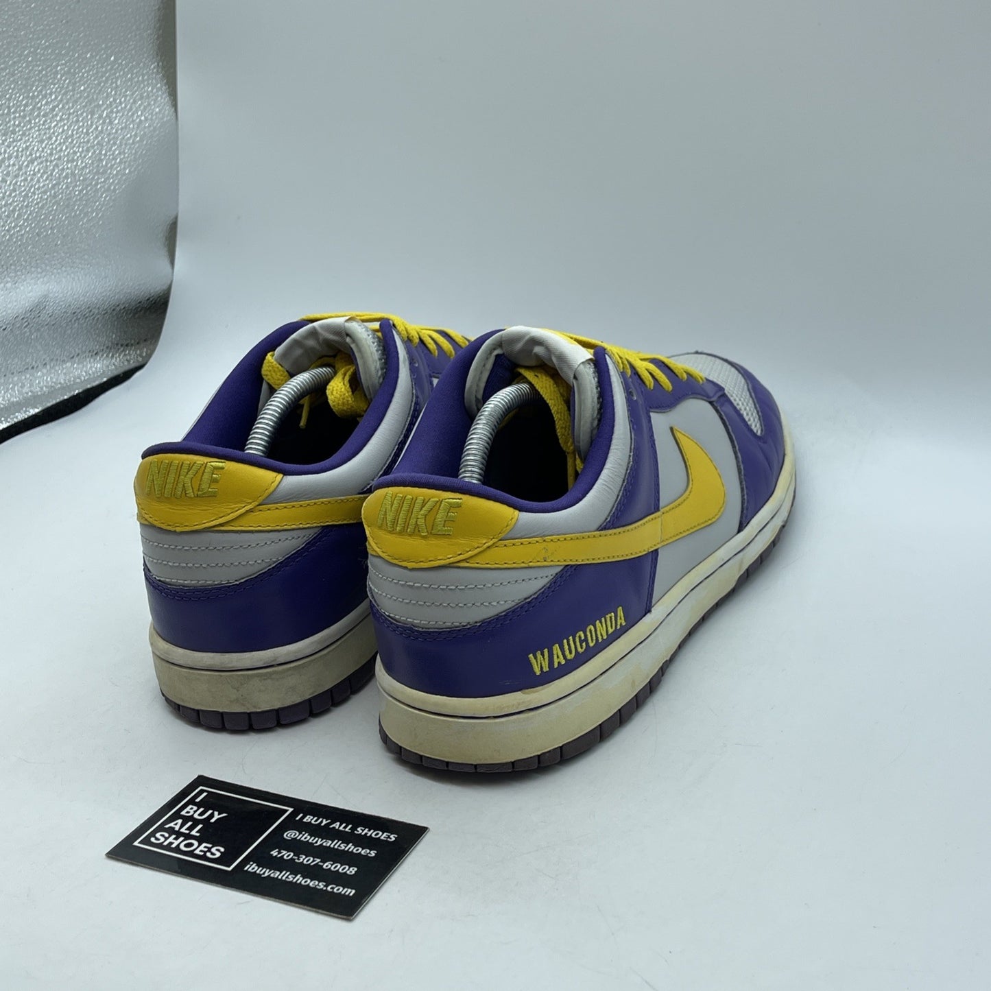 Size 11.5 - Nike Dunk Low Premium iD Purple Grey Suede Leather (316143-991)
