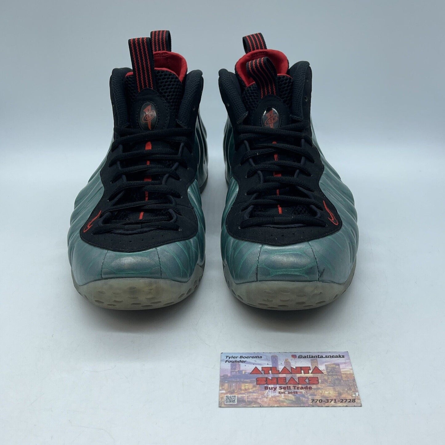 Size 12.5 - Nike Air Foamposite One PRM Gone Fishing Green Blue (575420-300)