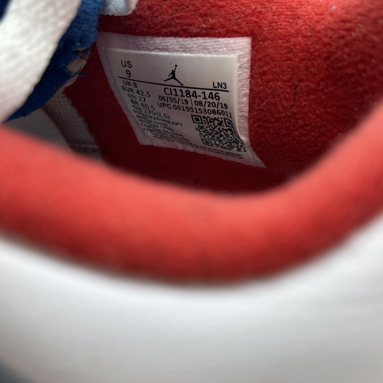 Size 9 - Jordan 4 Retro SE Mid What The 4 White Blue Black Leather (CI1184-146)