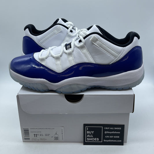 Size 11.5W - Air Jordan 11 Retro Low Concord Sketch Blue White Suede (AH7860-100