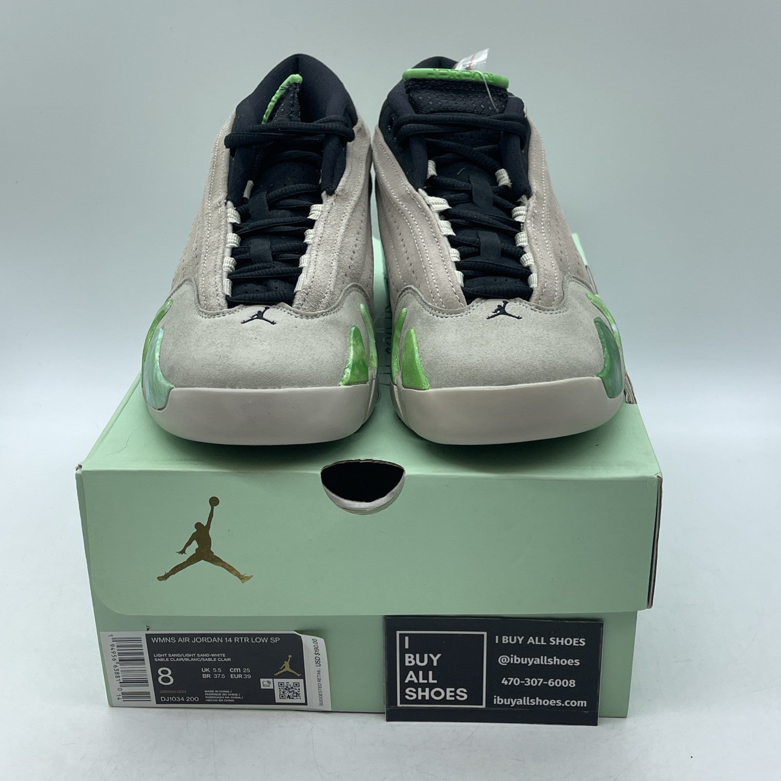 Size 8W - Aleali May x Air Jordan 14 Retro SP Low Fortune (DJ1034-200)