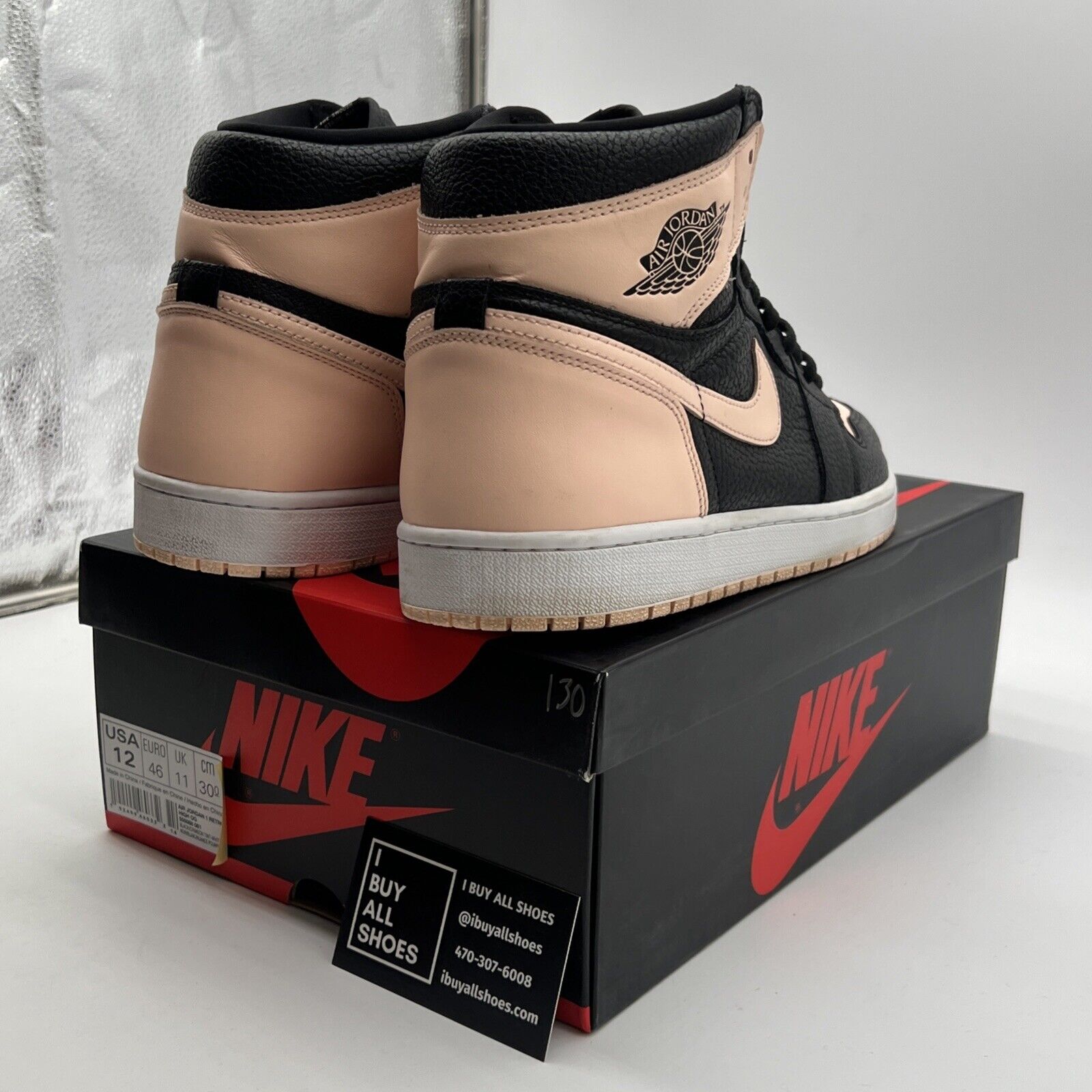 Size 12 - Air Jordan 1 Retro OG High Crimson Tint (555088-081)