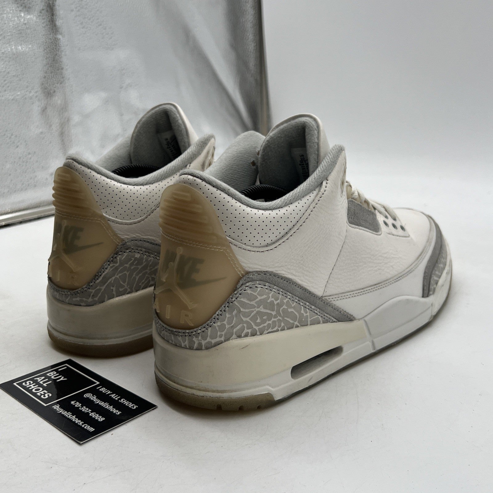 Size 10 - Air Jordan 3 Retro Craft Ivory/Grey White Leather (FJ9579-100)