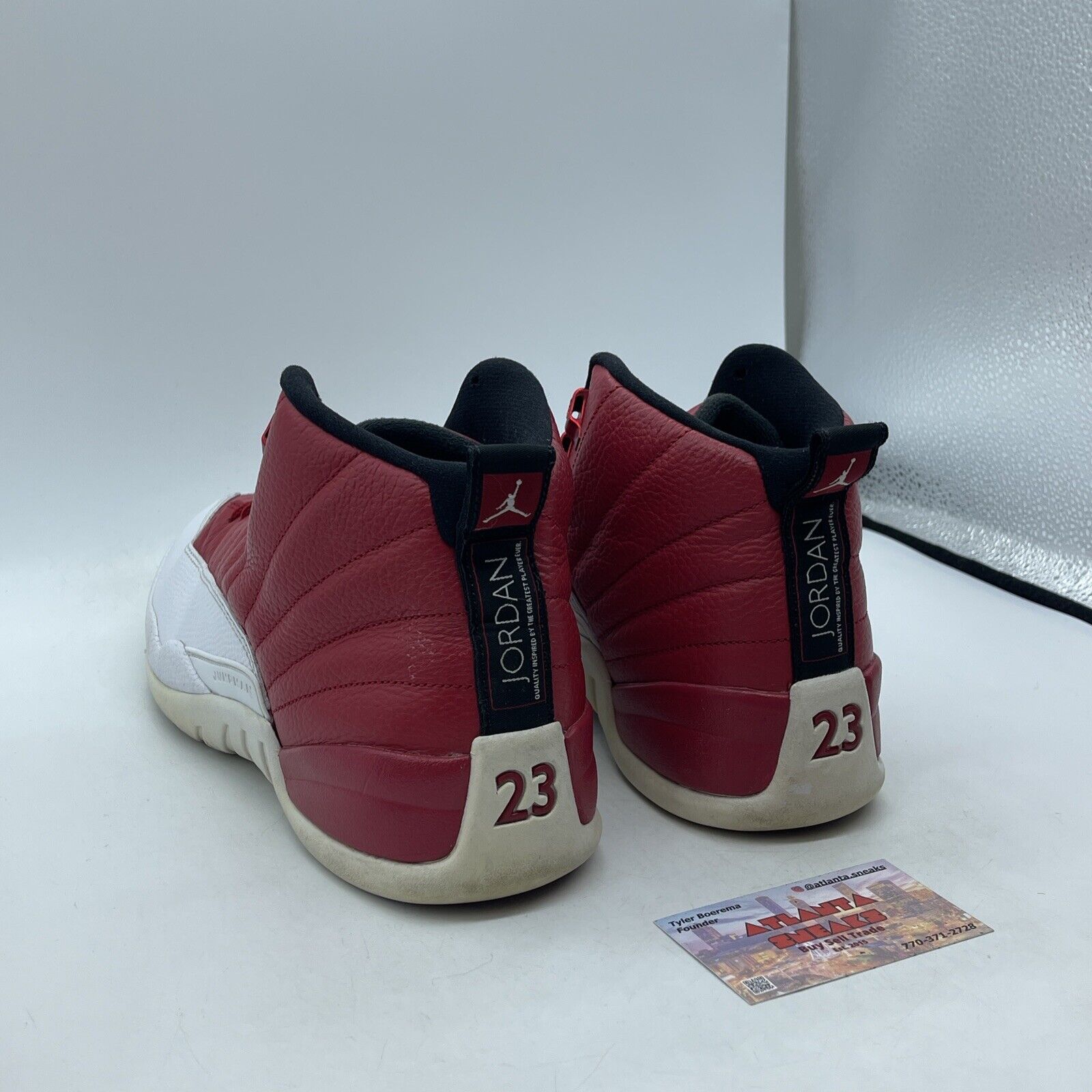 Size 10.5 - Air Jordan 12 Retro Gym Red White Black Leather (130690-600)