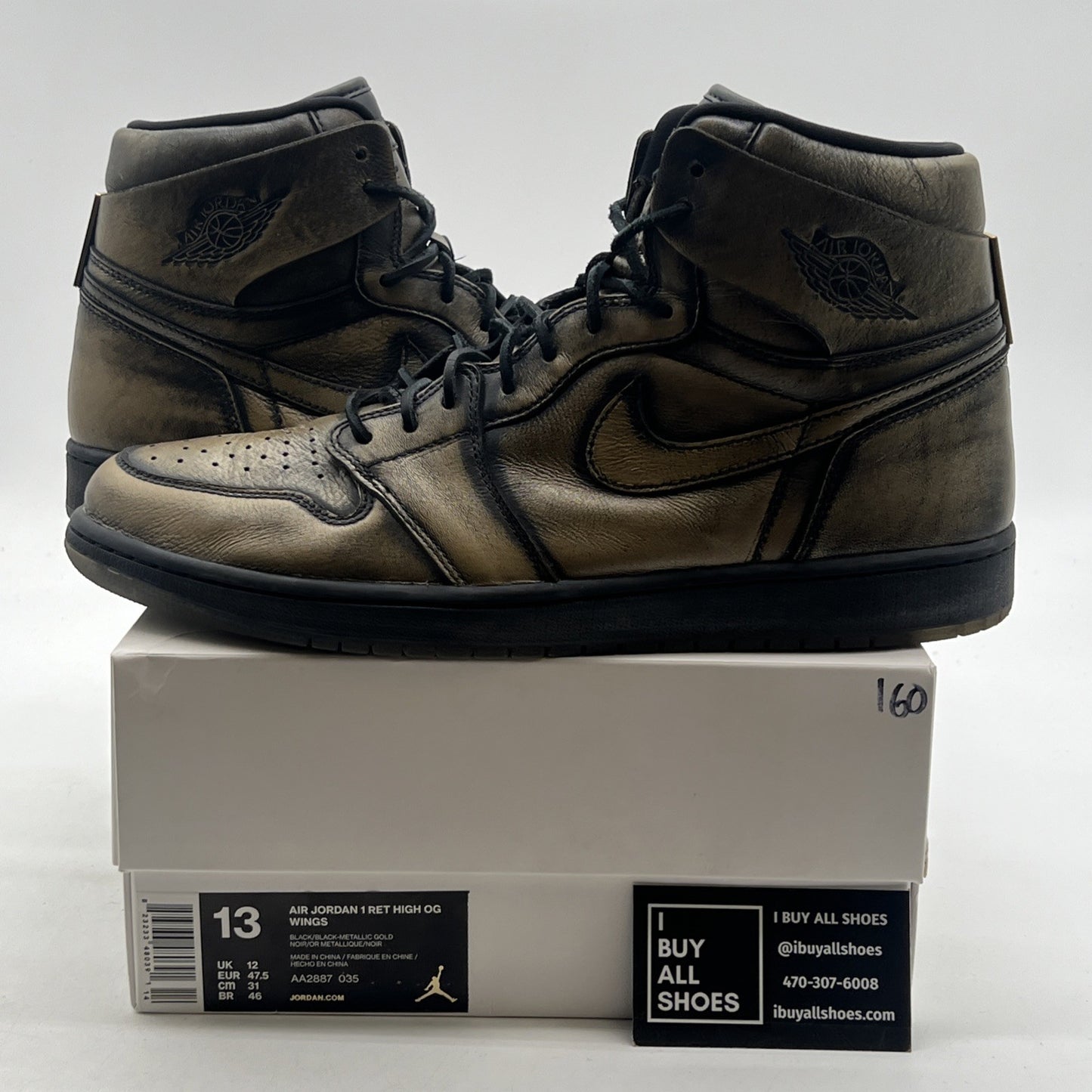 Size 13 - Air Jordan 1 Retro OG High Wings (AA2887-035)