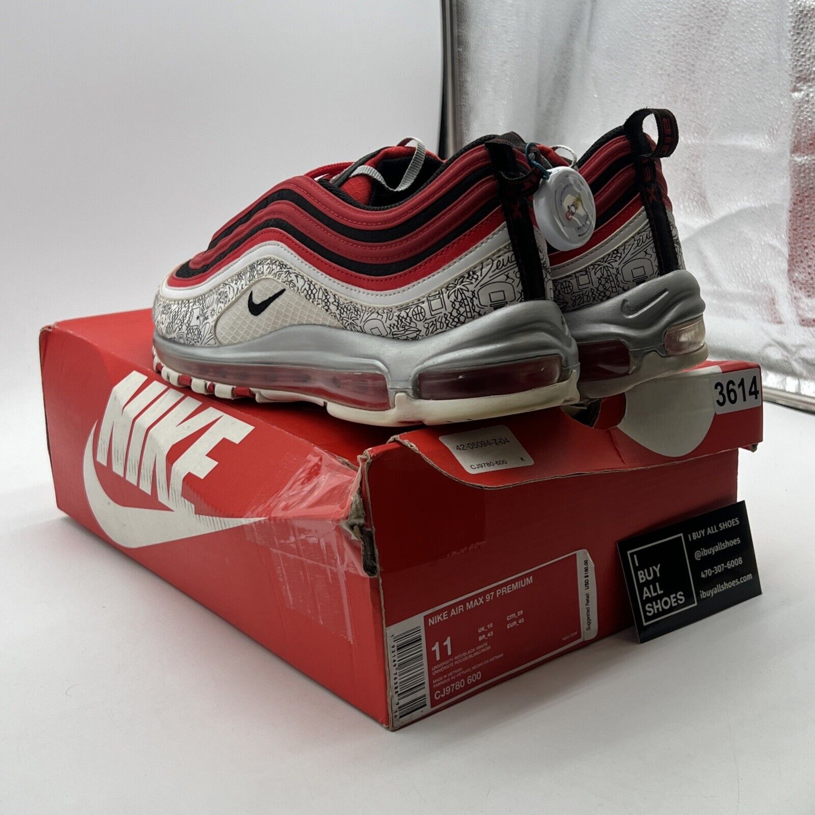 Size 11 - Nike Jayson Tatum x Air Max 97 Saint Louis Roots (CJ9780-600)