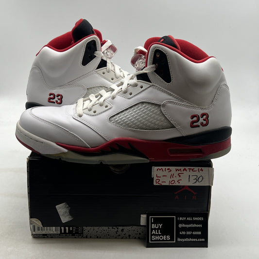 Size 11.5 - Air Jordan 5 Retro 2016 Low Fire Red (819171-101)
