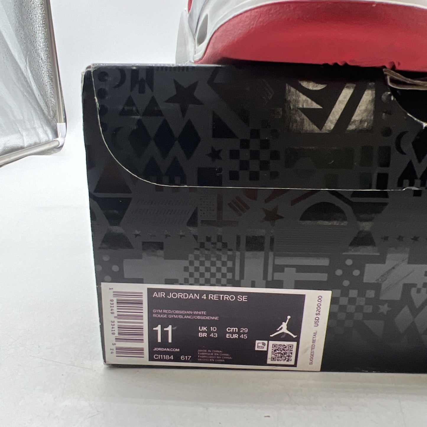 Size 11 - Air Jordan 4 Retro FIBA (CL1184-617)