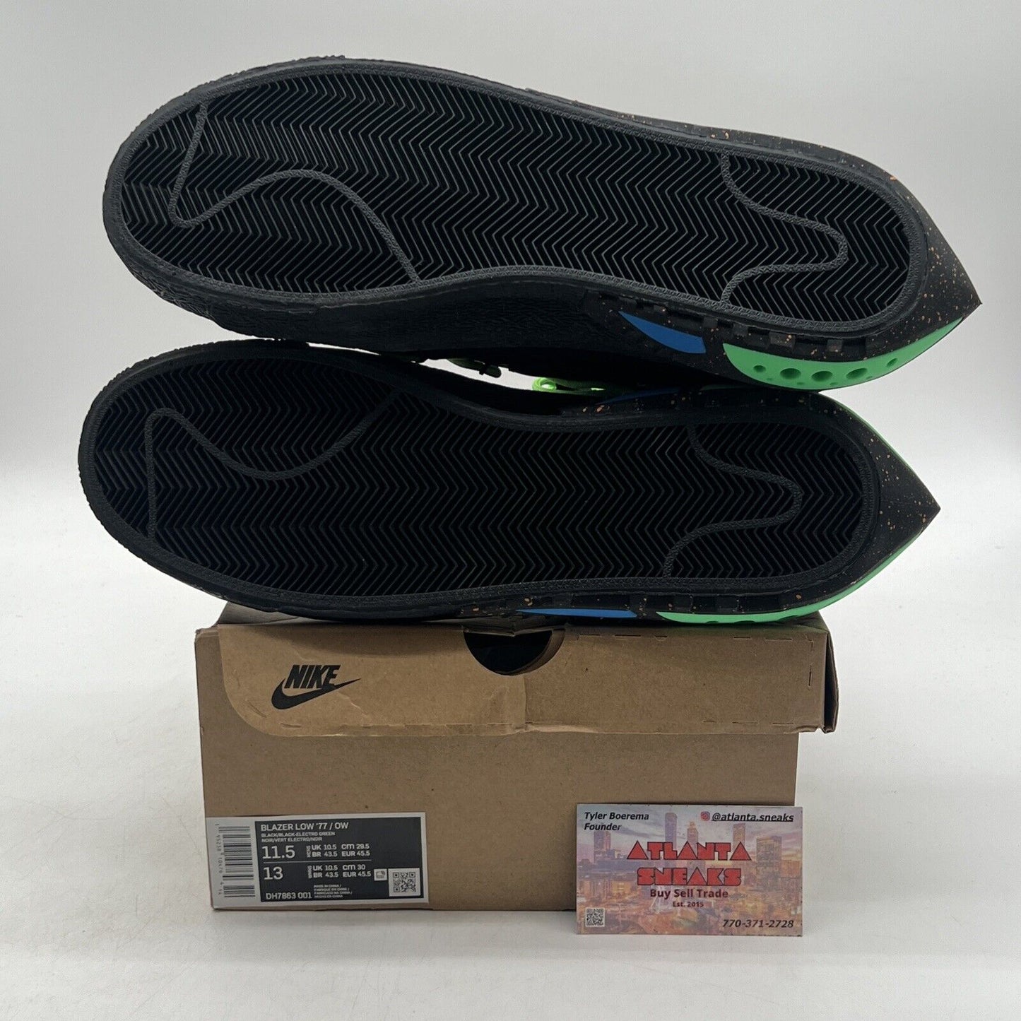 Size 11.5 - Nike Off-White x Blazer Low Black (DH7863-001)