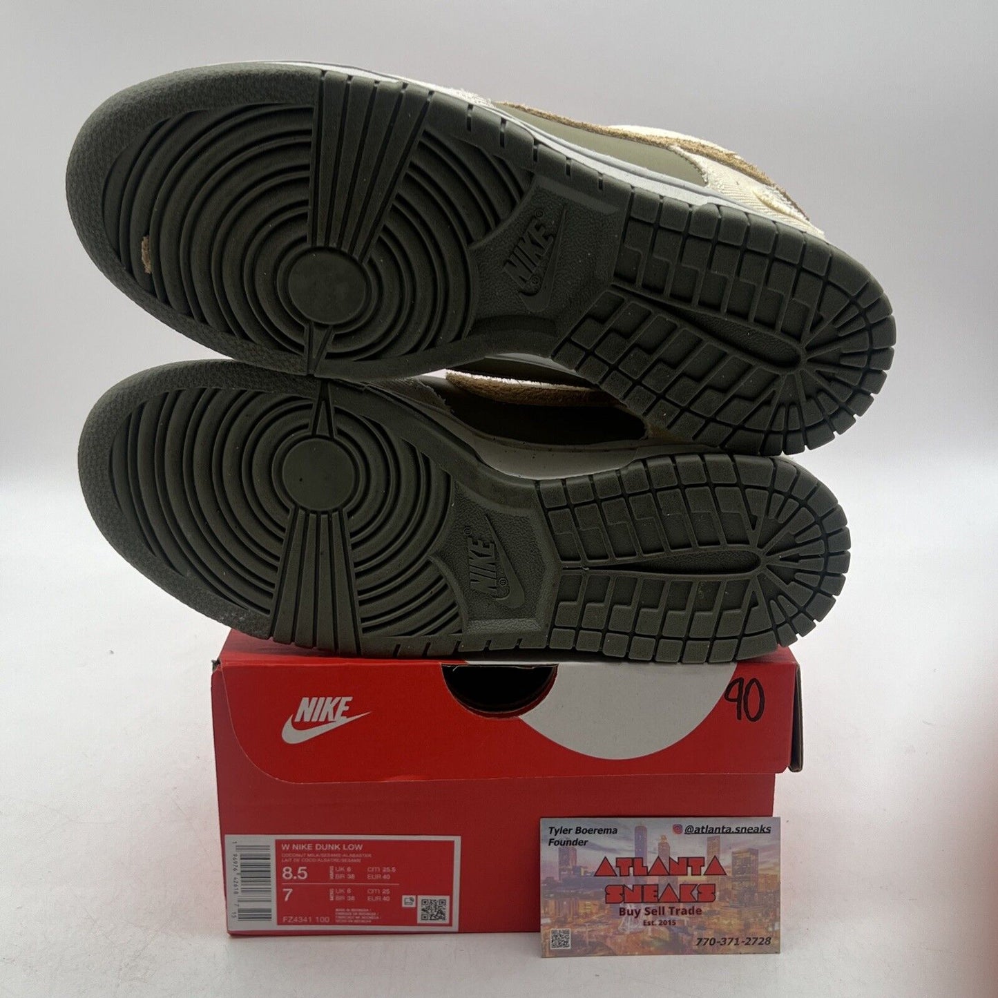 Size 8.5 - Nike Dunk Low Light Bone Dark Stucco W (FZ4341-100)