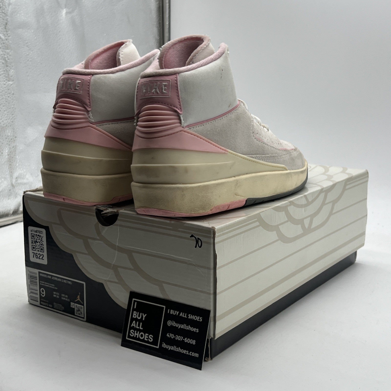 Size 9 - Air Jordan 2 Retro Soft Pink W (FB2372-100)