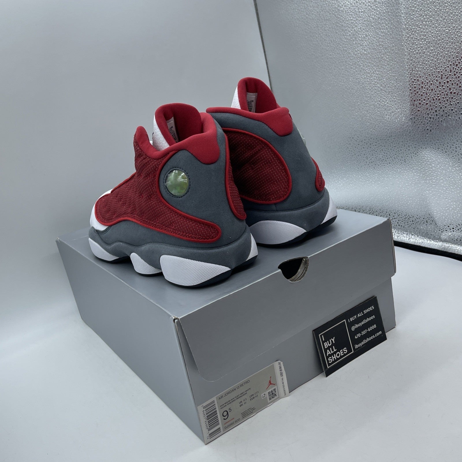 Size 9.5 - Air Jordan 13 Gym Red Flint Grey (DJ5982600)
