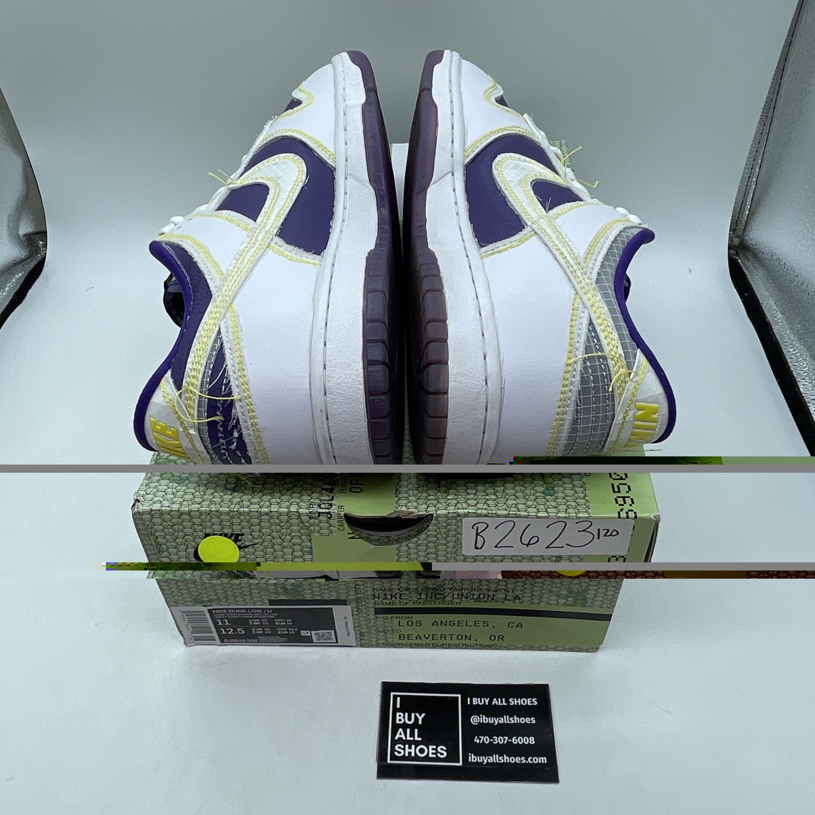 Size 11 - Union LA x Nike Dunk Low Passport Pack Court Purple (DJ9649-500)