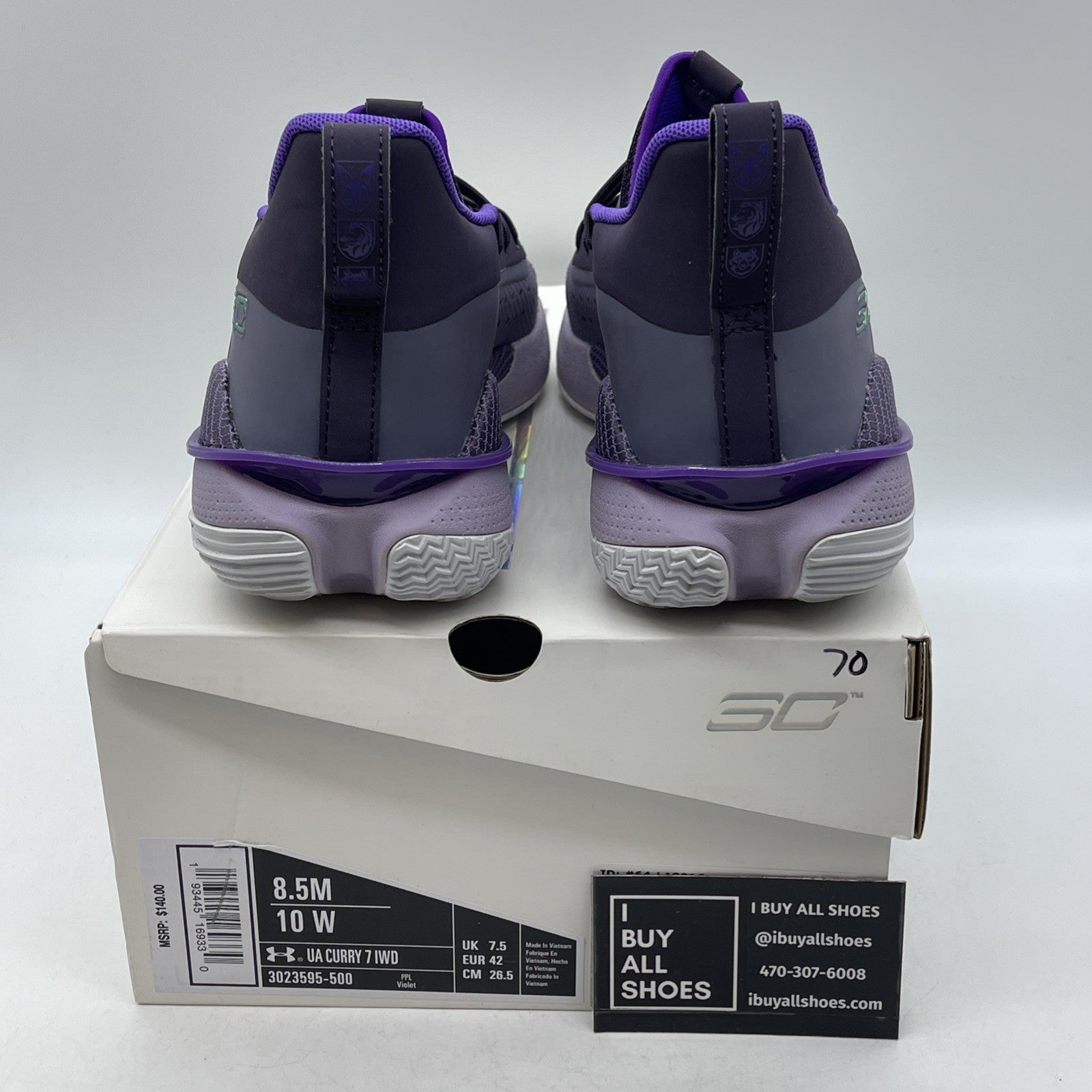 Size 8.5 - Under Armour Curry 7 International Women's Day (3023595-500)