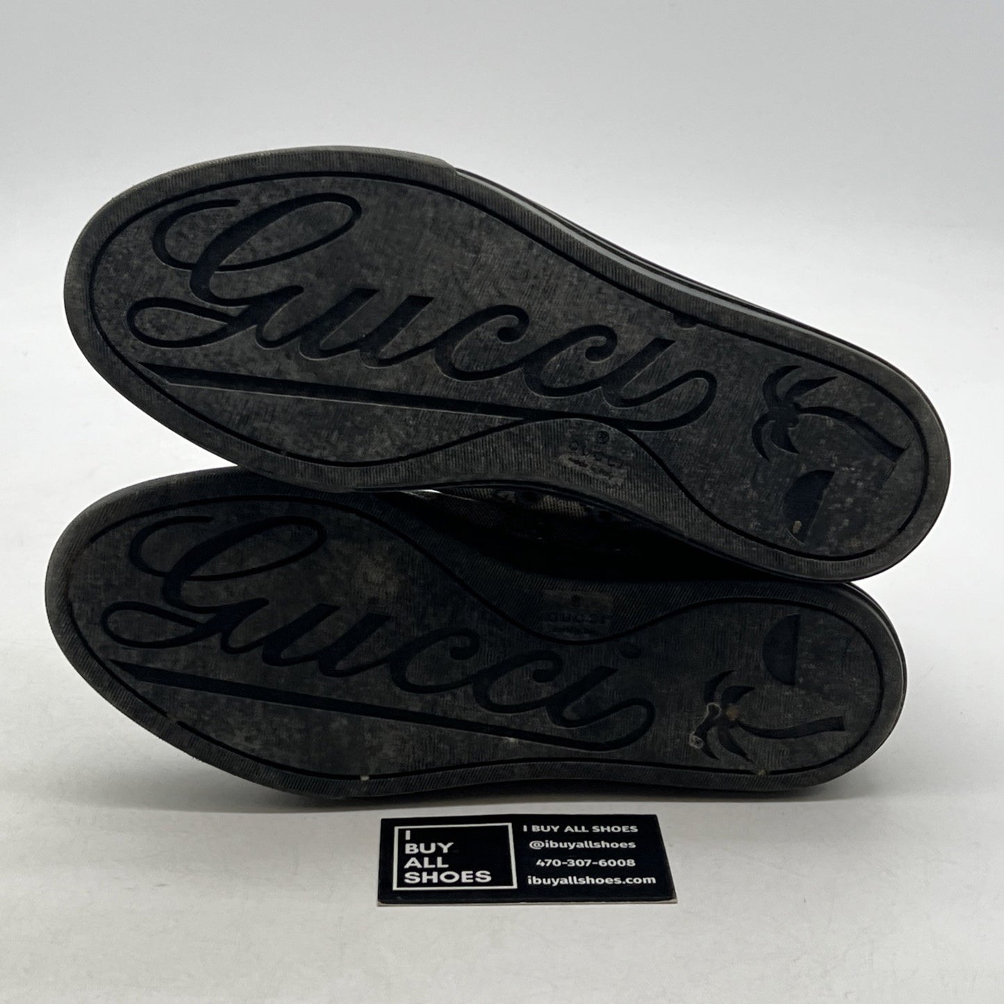 Size 6G - Gucci Shoes Sneakers Men High Top Navy Blue