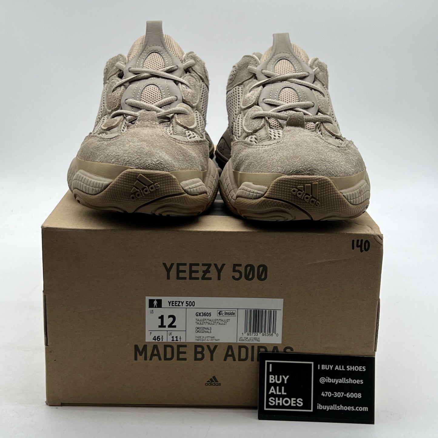 Size 12 - adidas Yeezy 500 Taupe Light (GX3605)