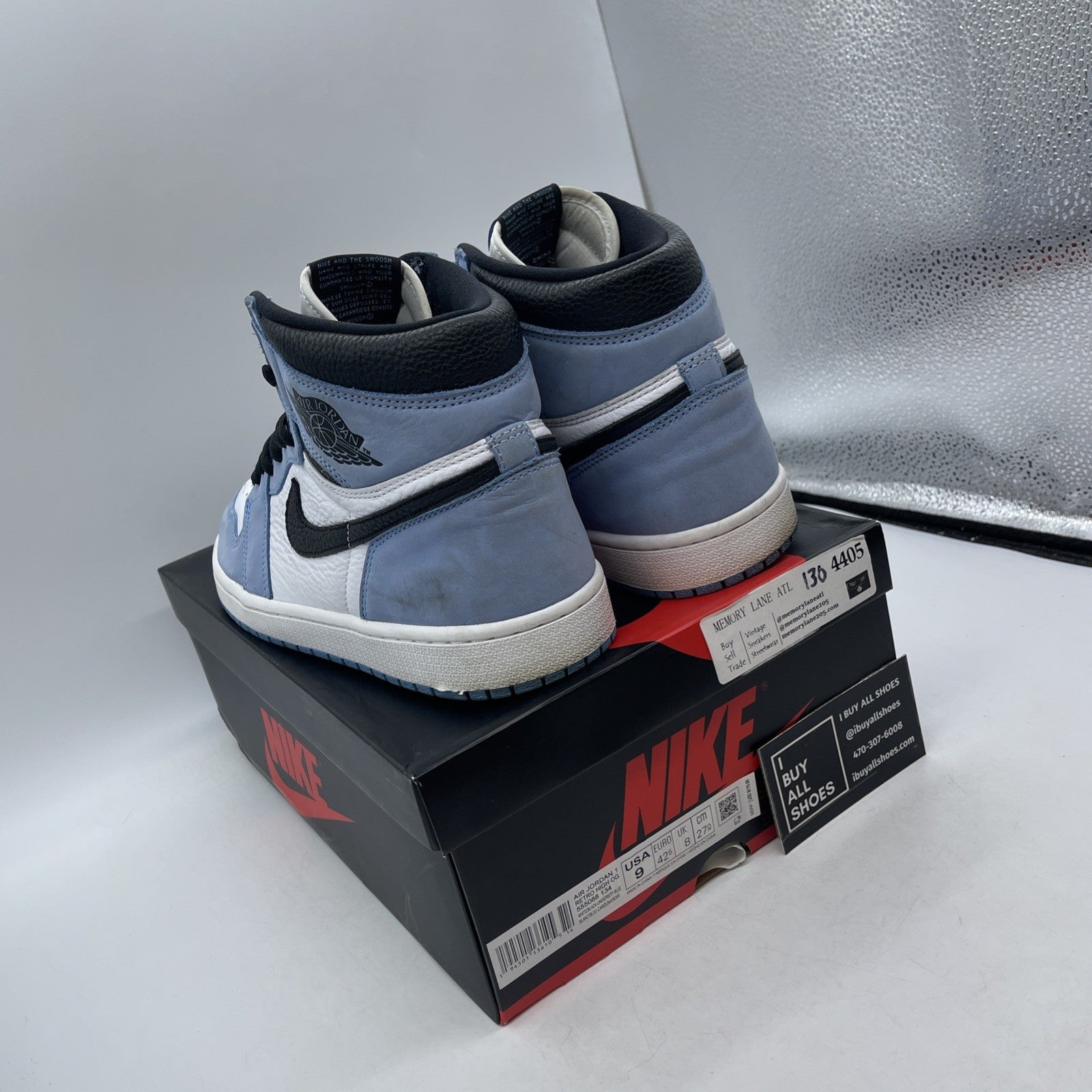 Size 9 - Air Jordan 1 Retro OG High University Blue (555088-134)