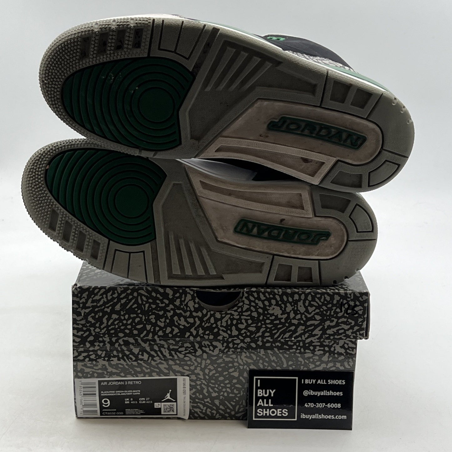 Size 9 - Air Jordan 3 Retro Mid Pine Green (CT8532-030)