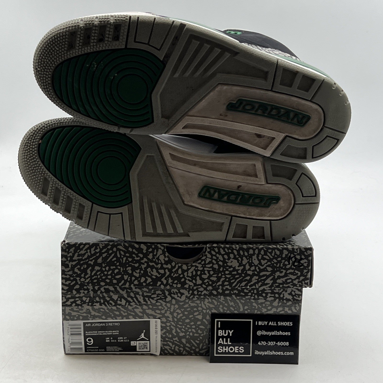 Size 9 - Air Jordan 3 Retro Mid Pine Green (CT8532-030)