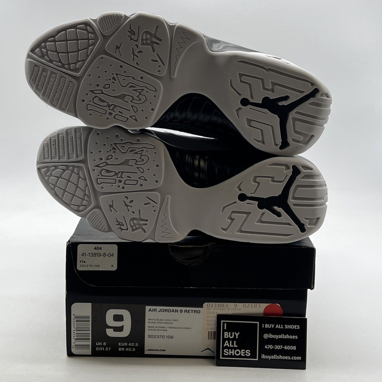 Size 9 - Air Jordan 9 Retro Barons (302370-106)