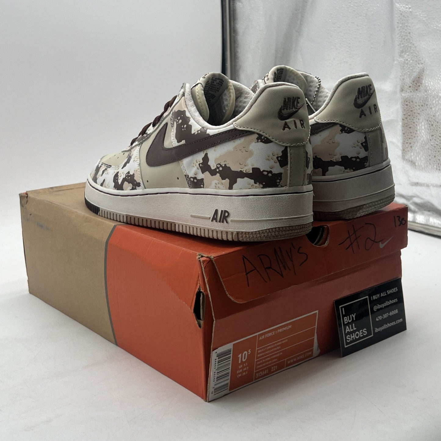 Size 10.5 - Nike Air Force 1 Low Brown (313641-221)