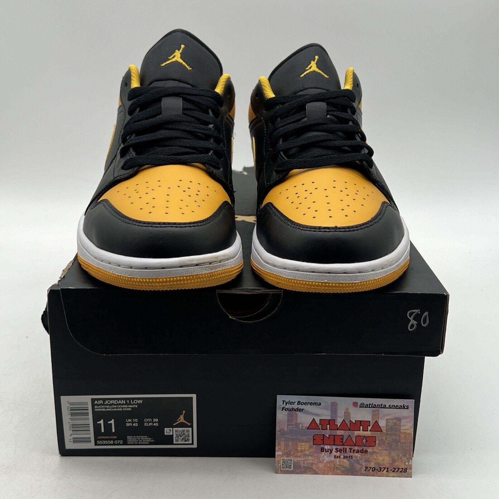 Size 11 - Air Jordan 1 Low Yellow Ochre (553558-072)