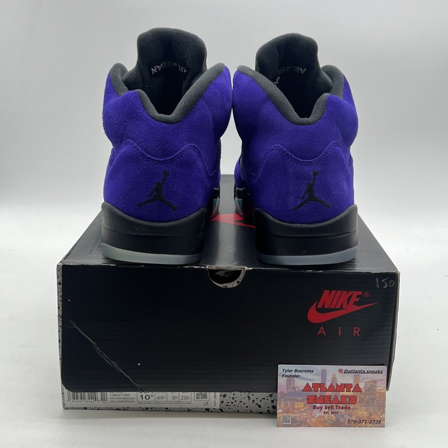 Size 10.5 - Air Jordan 5 Retro Alternate Grape 2020 (136027-500)