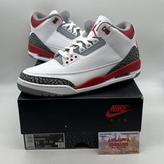 Size 11 - Jordan 3 Retro Mid Fire Red Brand New Og All