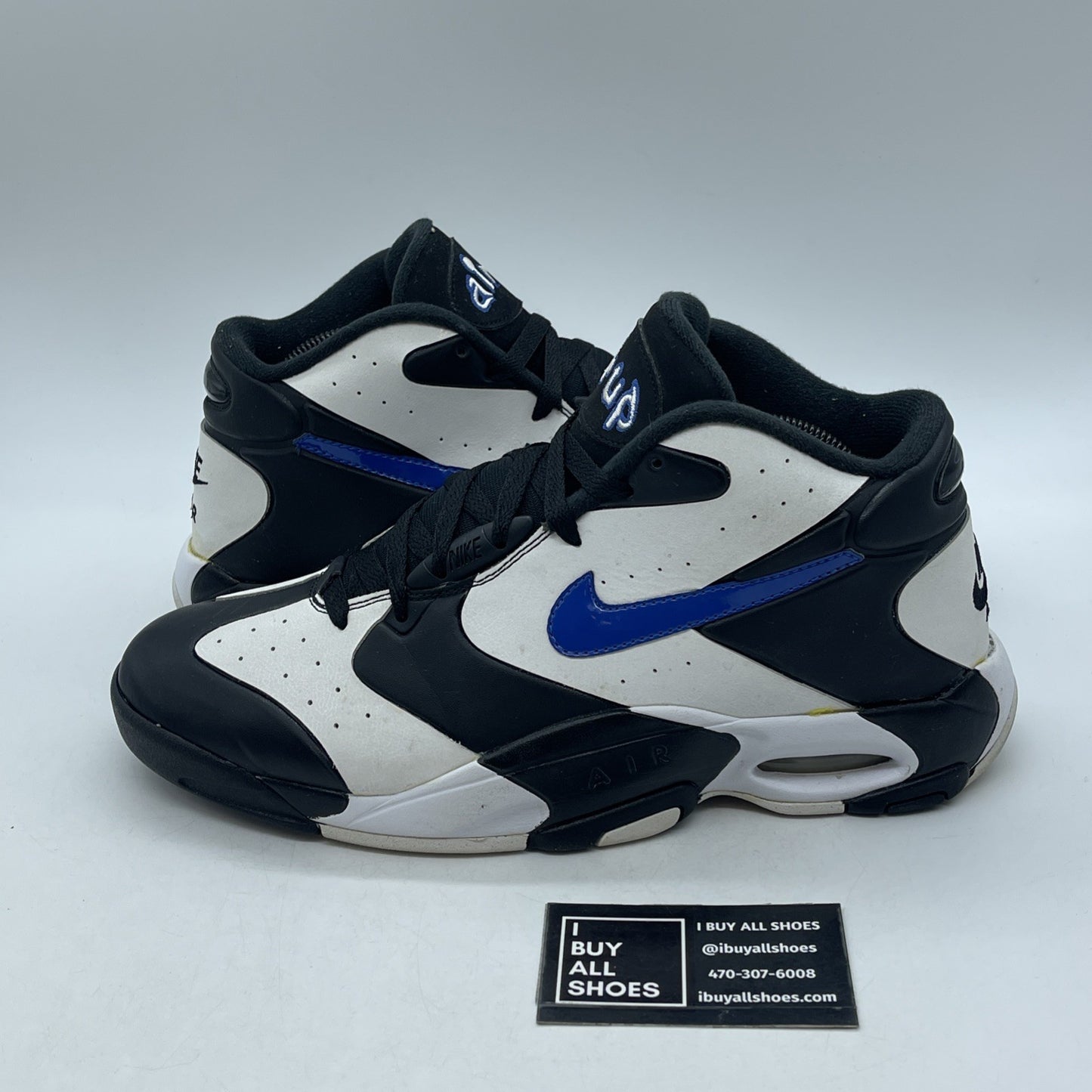 Size 10.5 - Nike Air Up 2014 Black Game Royal (630929-004)
