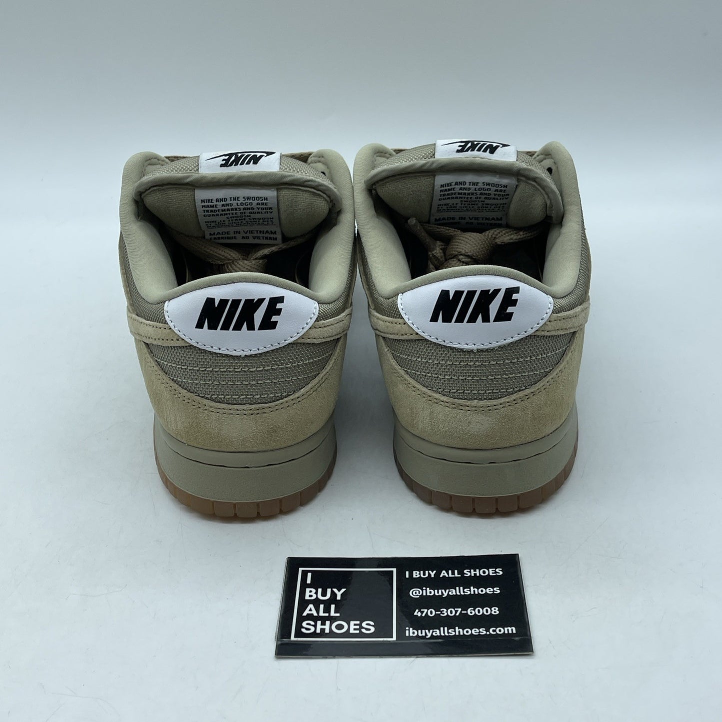 Size 9 - Nike Dunk SB Pro B Low Parachute Beige Suede Leather (HJ0367-200)