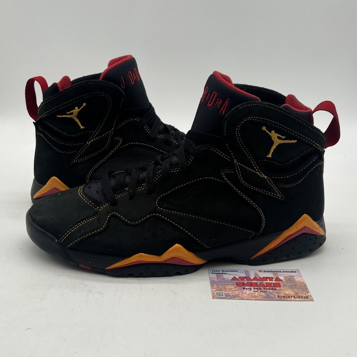 Size 12 - Jordan 7 Retro Citrus Black Yellow Red Suede (CU9307-081)