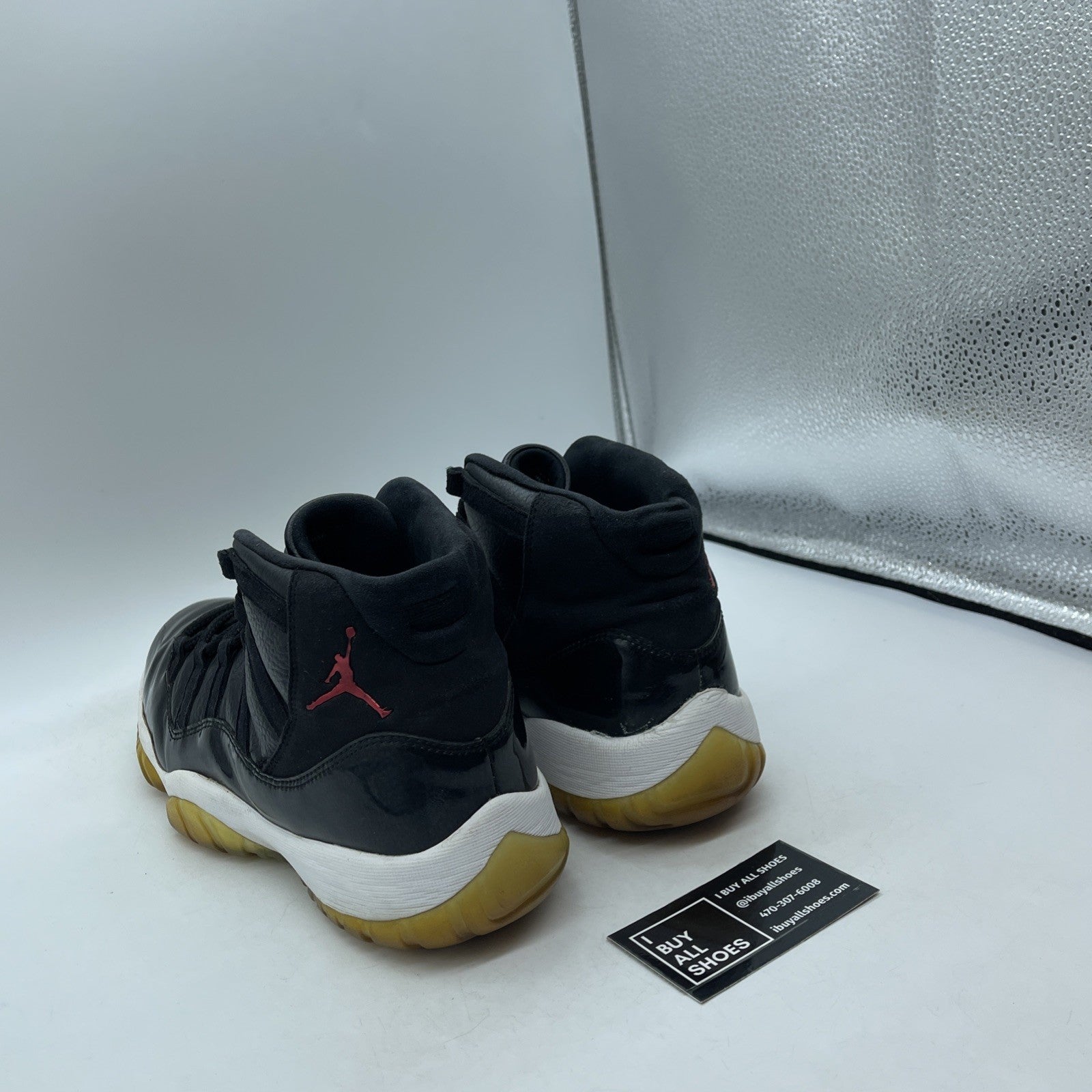 Size 11.5 - Jordan 11 Retro High Space Jam Grey Black Suede Leather (378037-003)