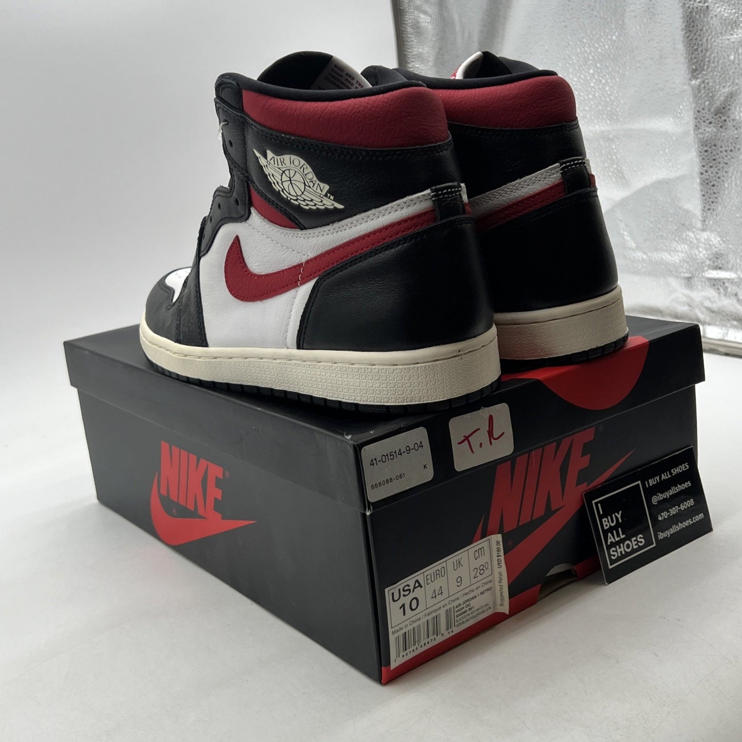 Size 10 - Air Jordan 1 Retro High OG Gym Red 2019 (555088-061)