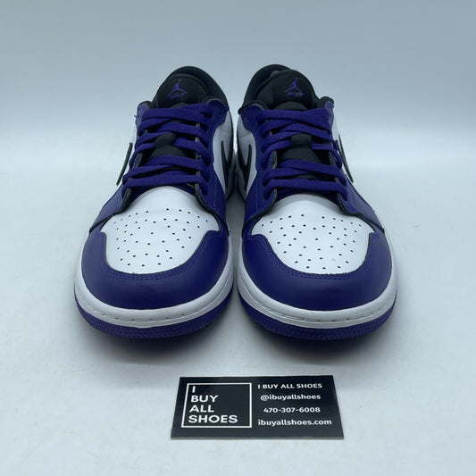 Size 11 - Air Jordan 1 Golf Low Court Purple White Black Leather (DD9315-105)