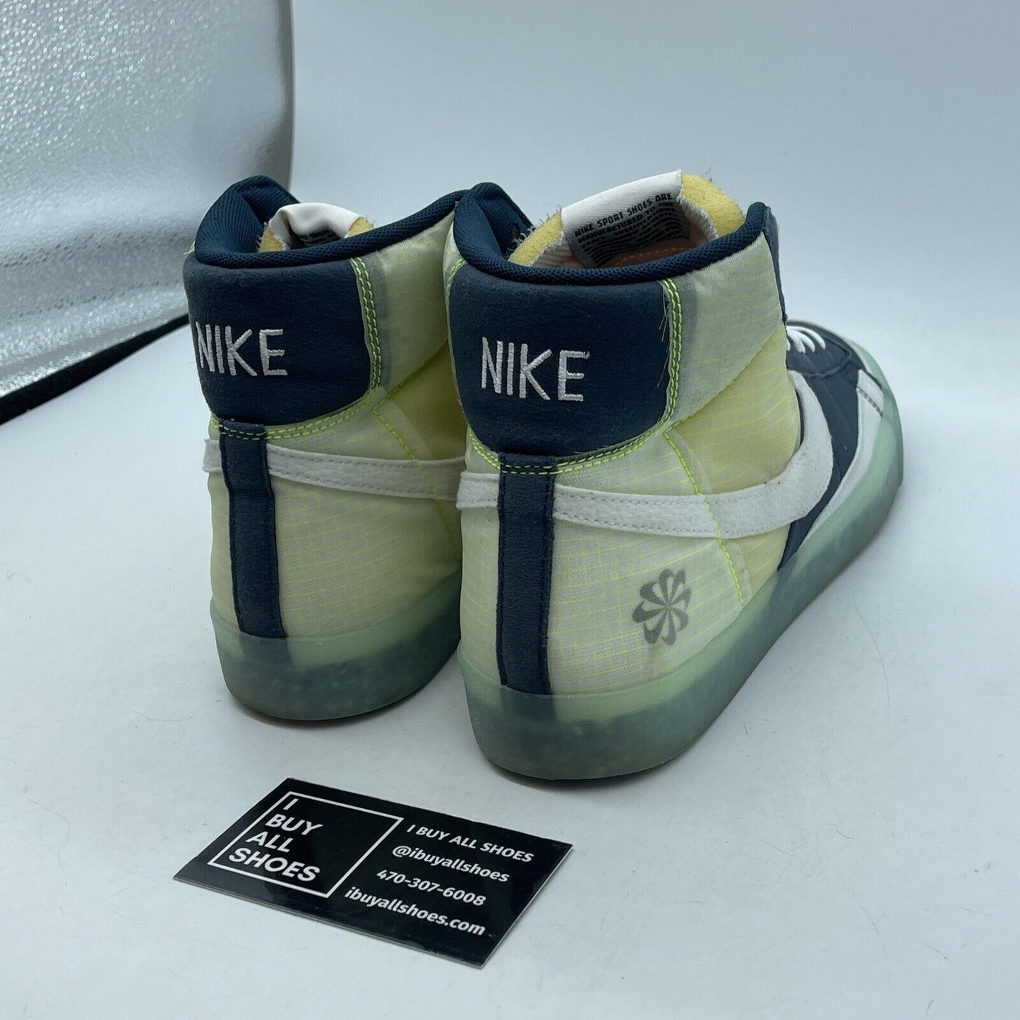 Size 8 - Nike Blazer '77 Mid Move To Zero - Armory Navy Blue White (DH4505-400)
