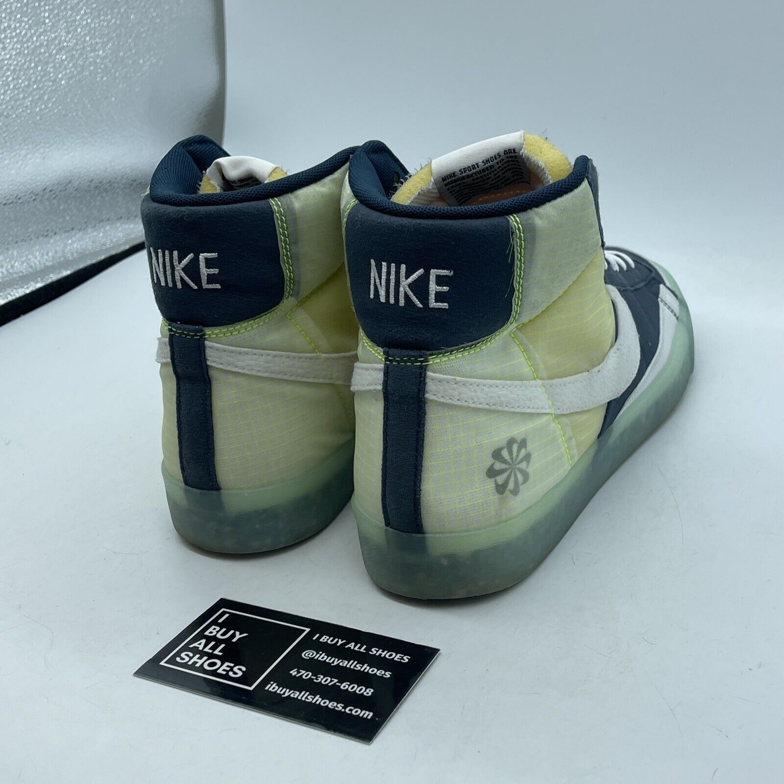 Size 8 - Nike Blazer '77 Mid Move To Zero - Armory Navy Blue White (DH4505-400)