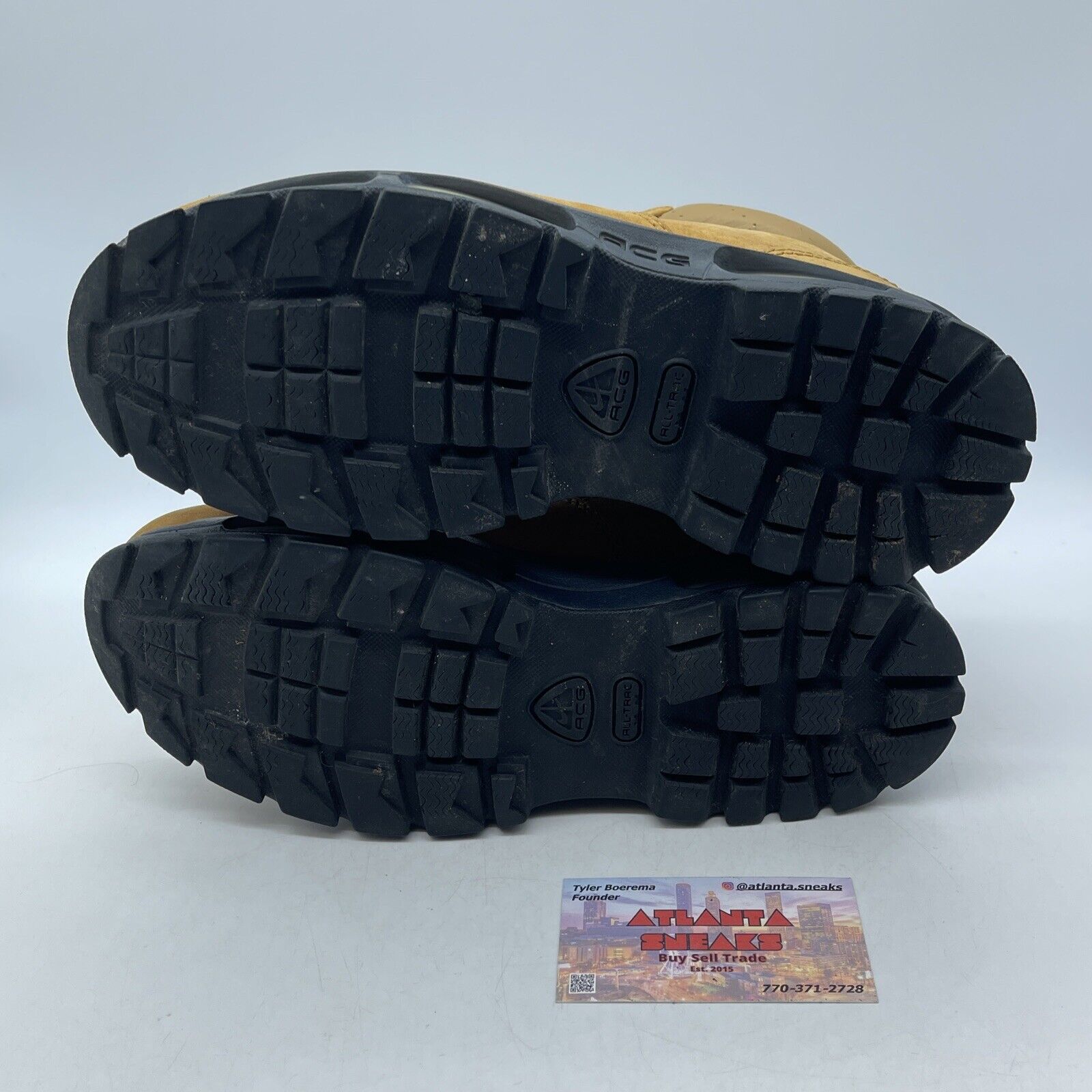 Size 7.5 - Nike Air Max Goadome 2 F/L Wheat Dark Obsidian B Suede (307889-741)