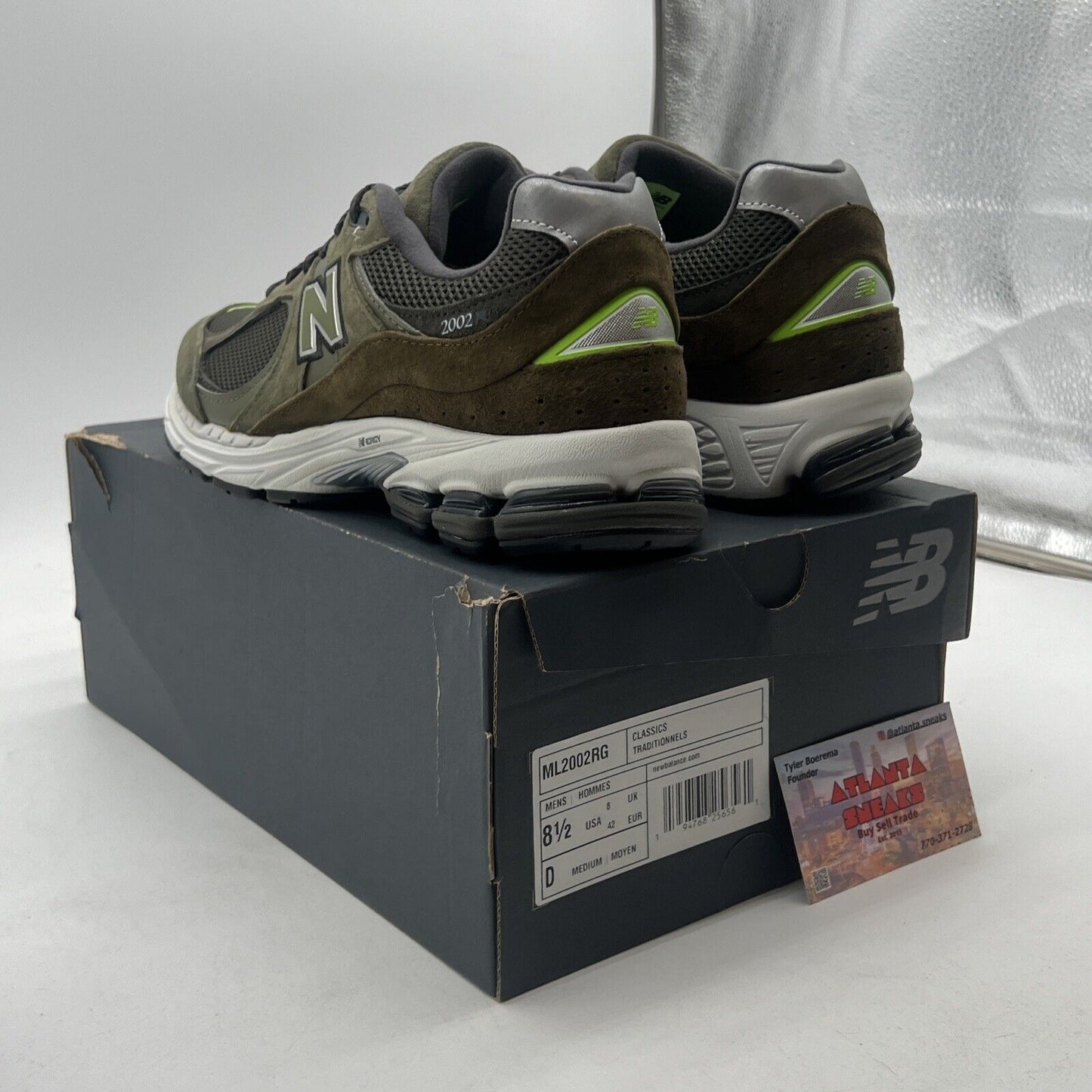 Size 8.5 - New Balance 2002 Camo Green (ML2002RG)