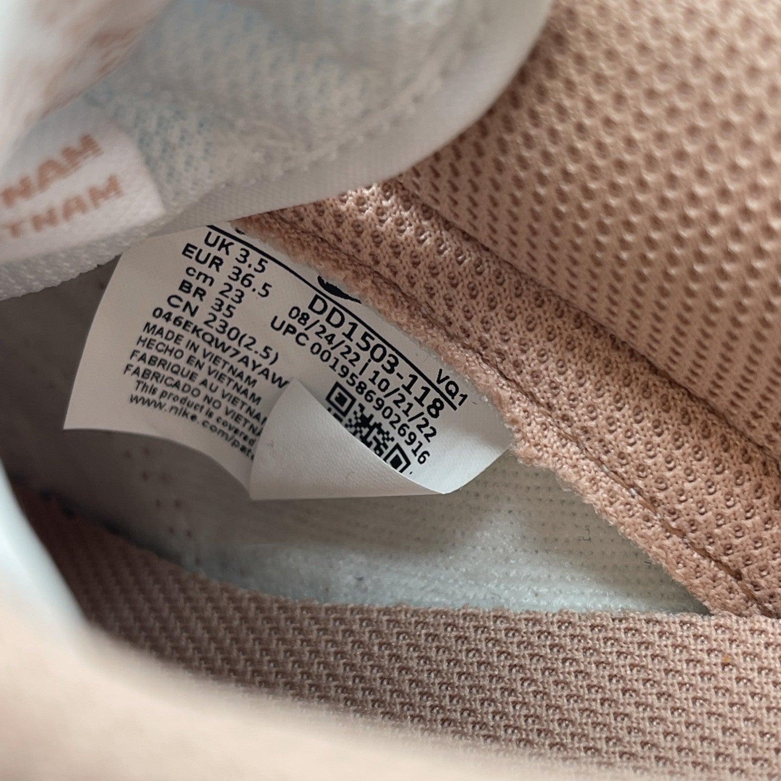 Size 6W - Nike Dunk Low Rose Whisper Pink White Leather (DD1503-118)