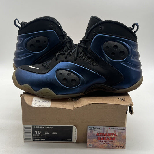 Size 10 - Nike Zoom Rookie Binary Blue Black Suede (472688-400)