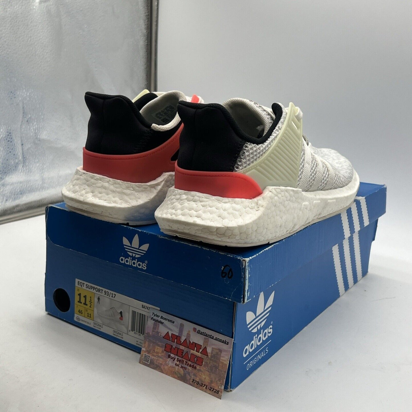 Size 11.5 - Adidas EQT Support 93/17 Turbo Equipment (BA7473) Sneakers