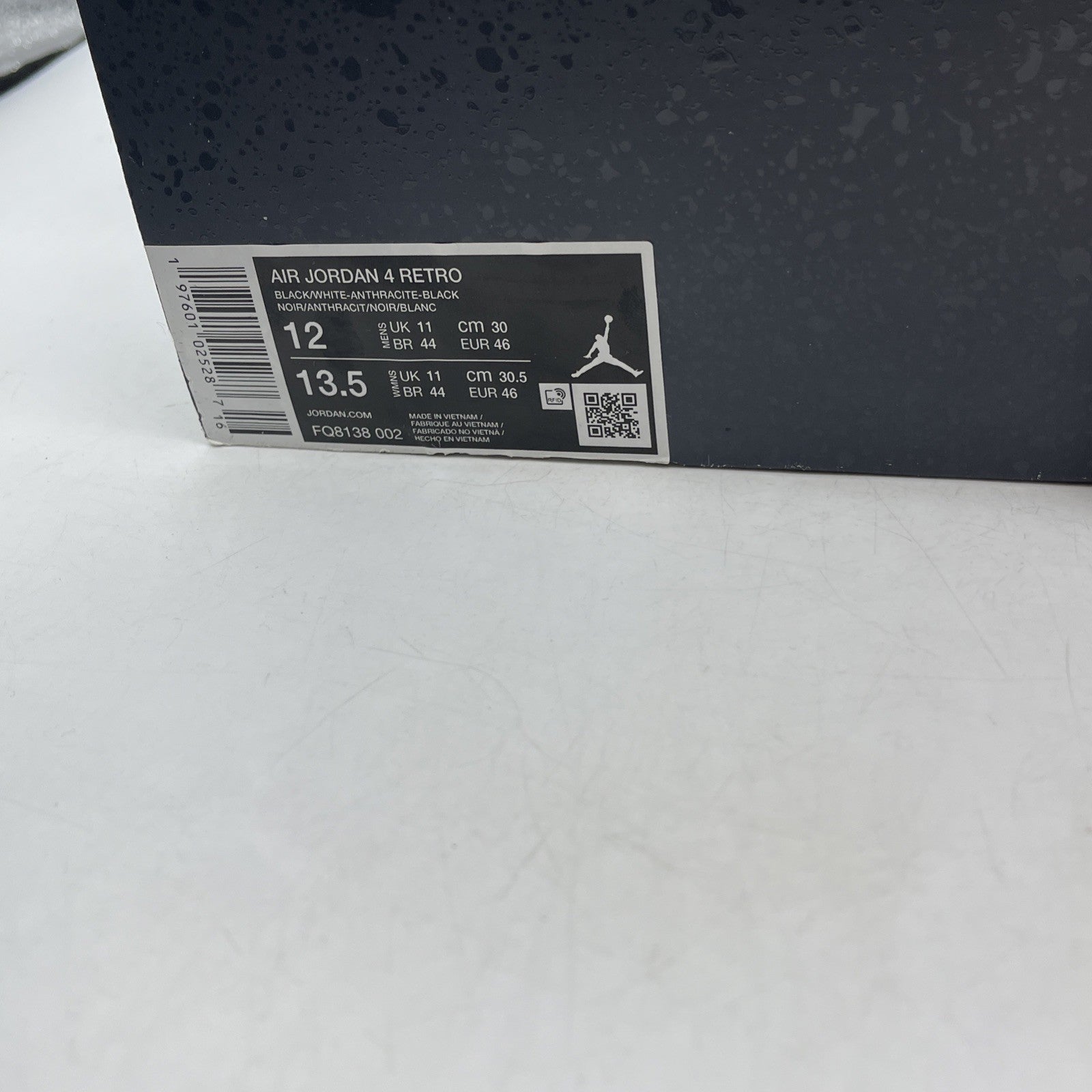 Size 12 - Air Jordan 4 Retro 2024 Fear (FQ8138-002)