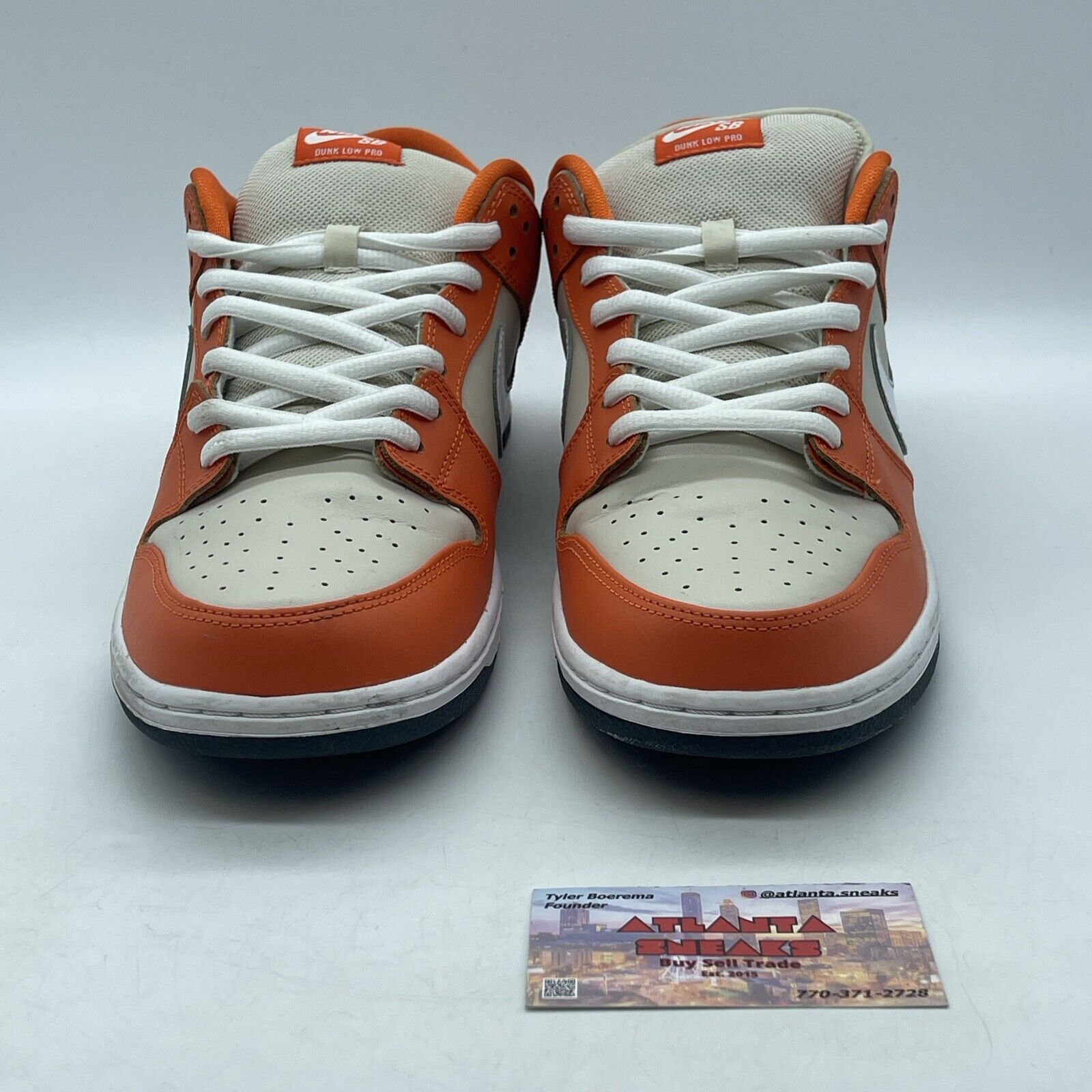 Size 13 - Nike Dunk SB Low Orange Box White Black (313170-811)