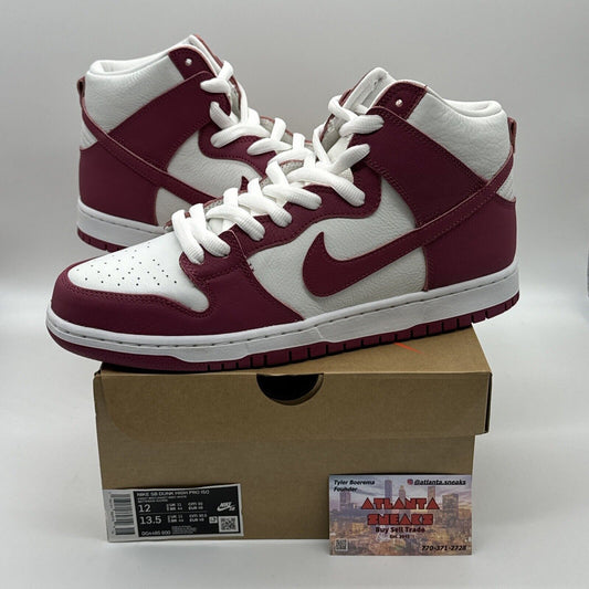 Size 12 - Nike SB Dunk High Orange Sweet Beet Purple White Premium Leather OG Al