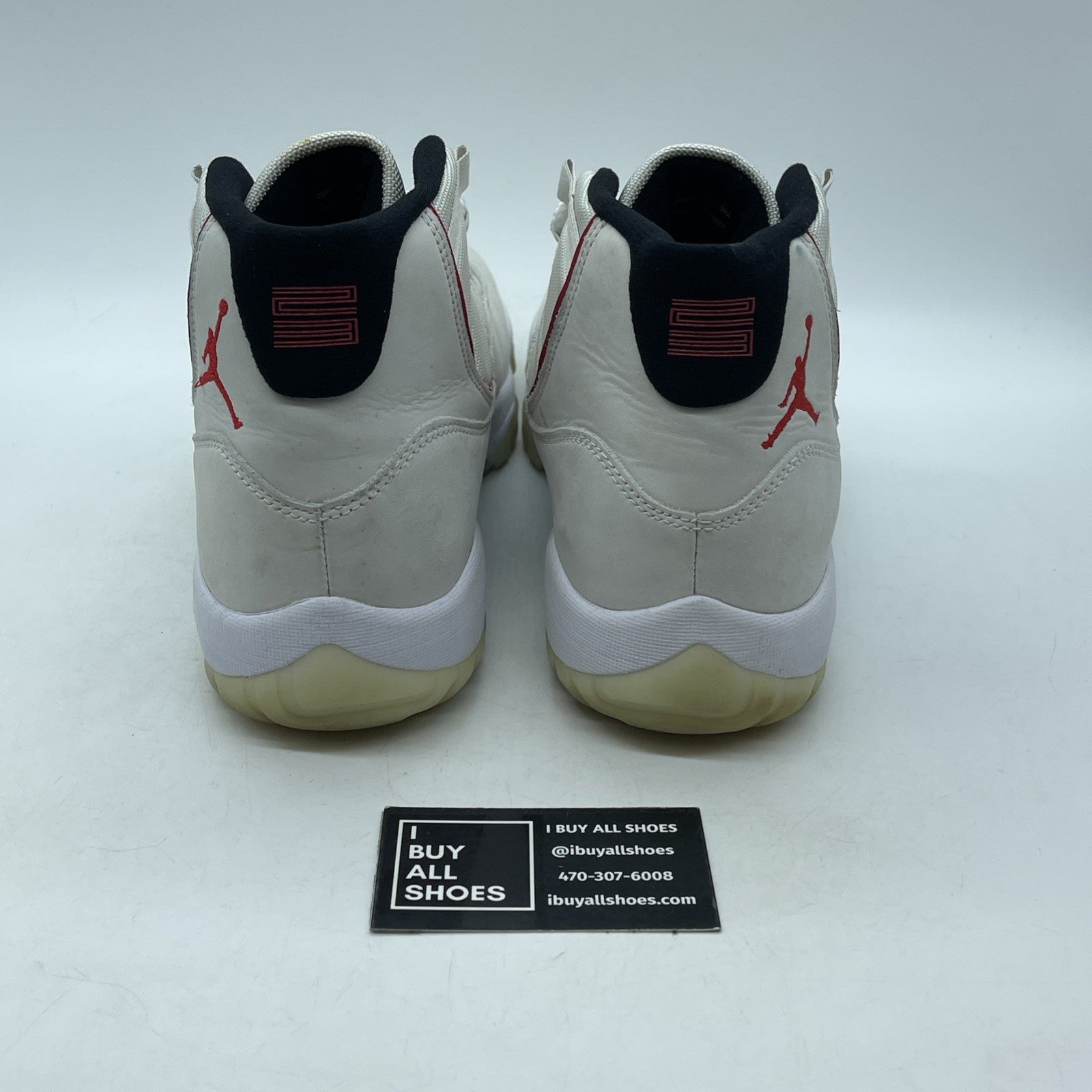 Size 11 - Air Jordan 11 Retro Platinum Tint Red Suede (378037-016)