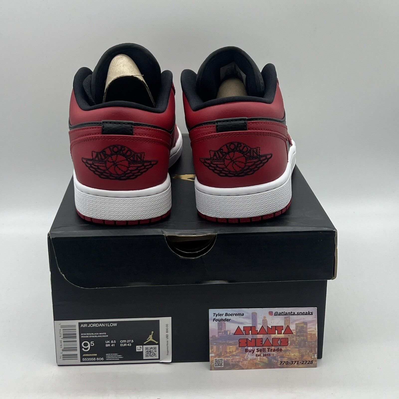 Size 9.5 - Air Jordan 1 Reverse Bred Brand New Og All Red Black White DS