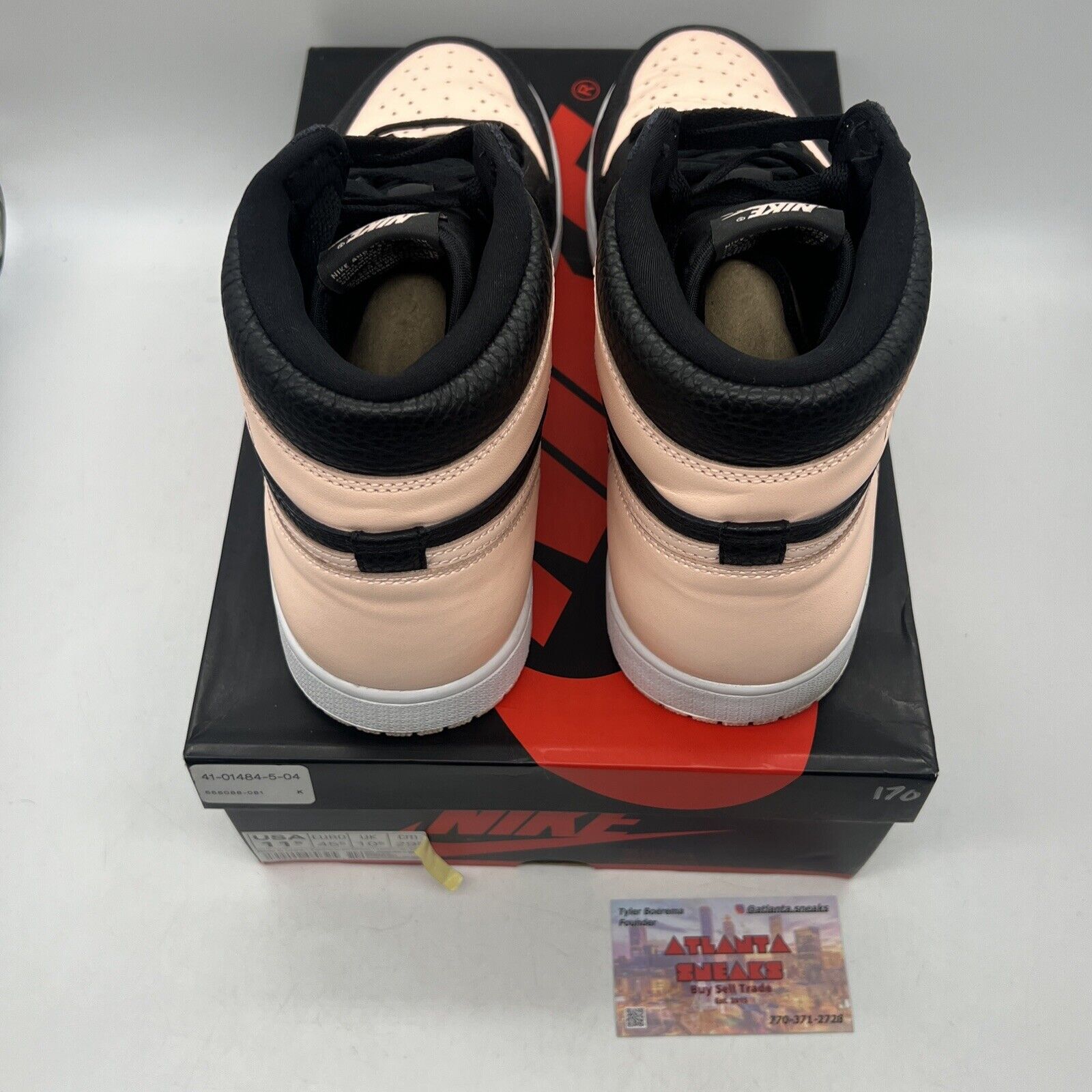 Size 11.5 - Air Jordan 1 Retro OG High Crimson Tint Black Leather (555088-081)