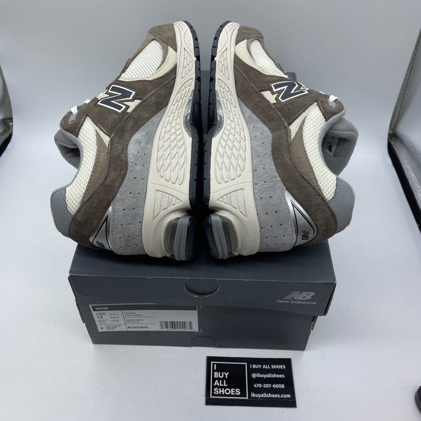 Size 10 - New Balance 2002R Emerging Brown Pack Grey Suede Leather  (M2002RFZ)
