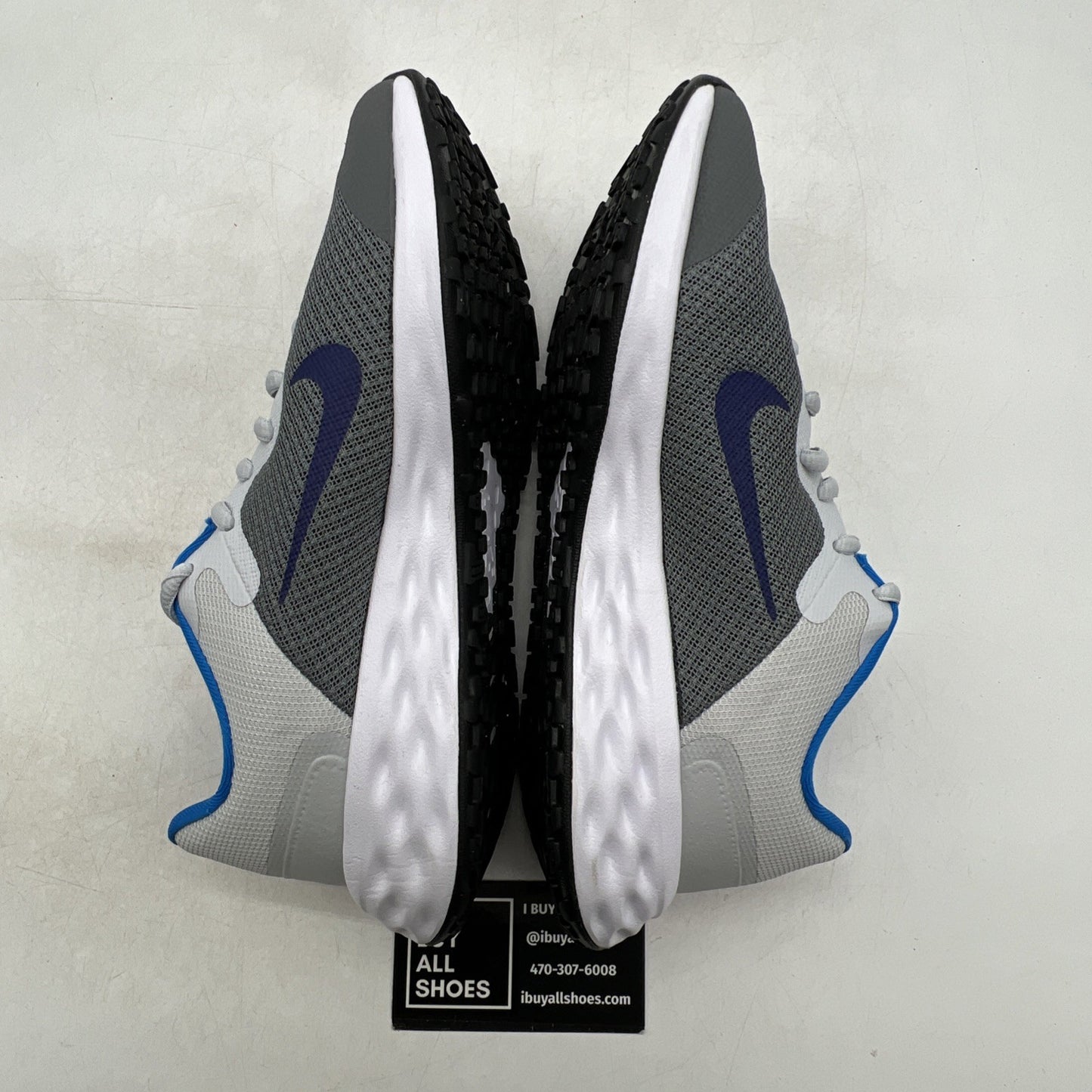 Size 5Y - Nike Revolution 6 Gray Running Shoes (DD1096-008)